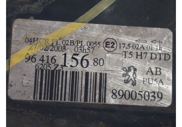 Фара передня права Peugeot 307, 01-05, 9641615680, 89005039, 6205Z3