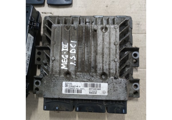 Комп'ютер, імобілайзер, комплект запалювання Renault Megane 3, 237103135R,S180067148A,284b17288R