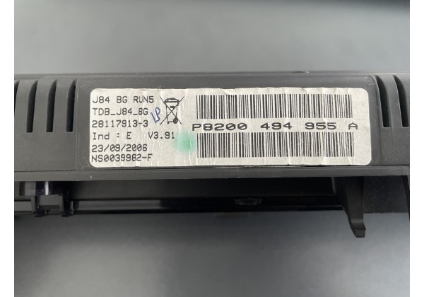 Панель приладів Renault Scenic II, 8200494955 A