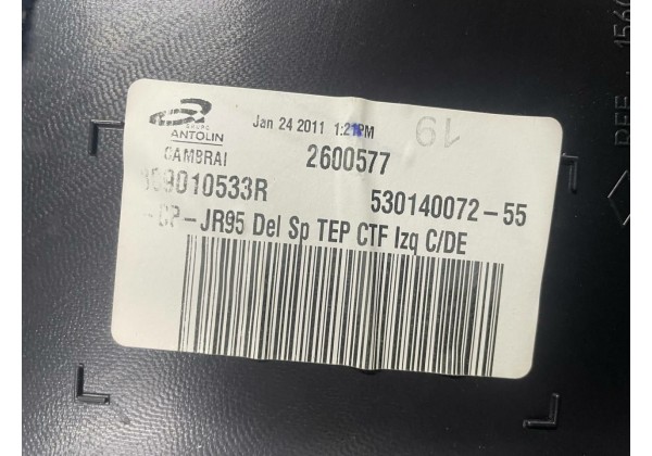 Обшивка передньої лівої дверки Renault Scenic 3, шкіра, 809010533R