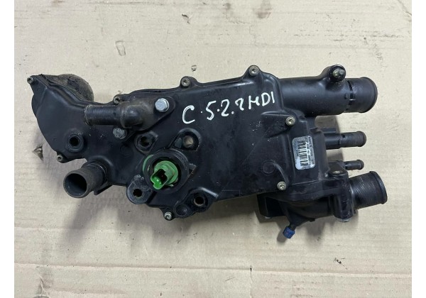 Корпус термостата Citroen, Peugeot, 2.2 HDi, 1336V1, 9643212380, 9633699980