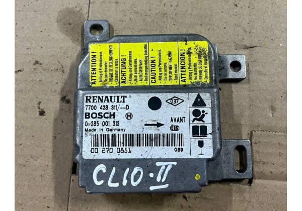 Блок управління AIRBAG Renault Clio 2, Symbol, 7700428311, 0285001312