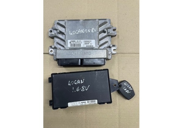 Комплект запалювання, ЕБУ, комп'ютер Renault Logan, 1.4 8V, 8200483732, 8200326380, S110140011, 8200564718, S118522008 A, 8200296328 A, S118522007 D
