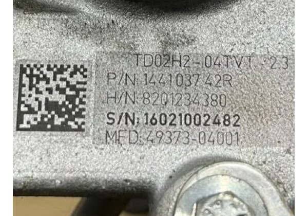 Турбіна Renault Captur, Clio 4, Logan 2, Sandero 2, 0.9 TCe, 144103742R, 8201234380