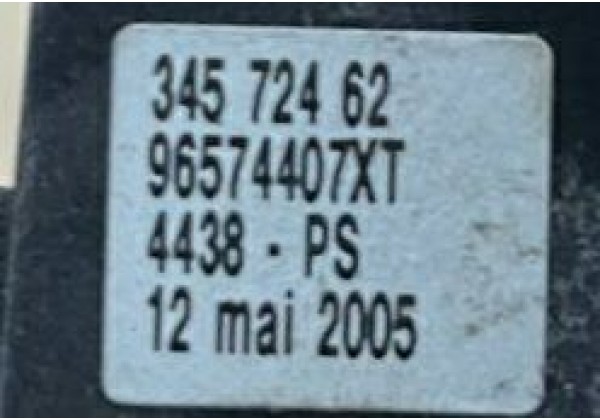 Підрульовий перемикач світла фар, двірників Citroen, Peugeot, 96574407XT