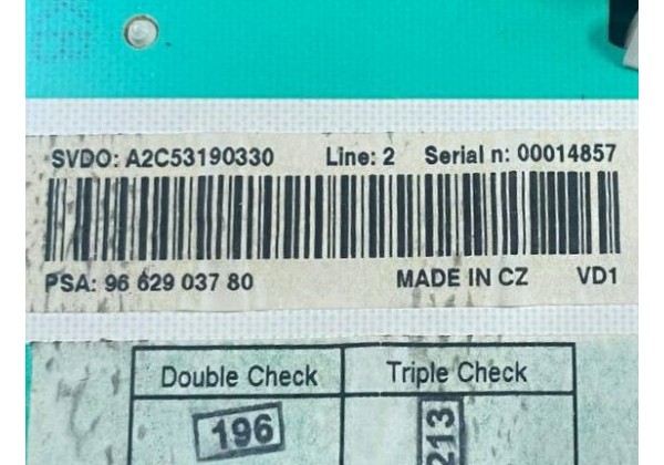 Щиток приладів Peugeot 207, 1.4 i, 9662903780