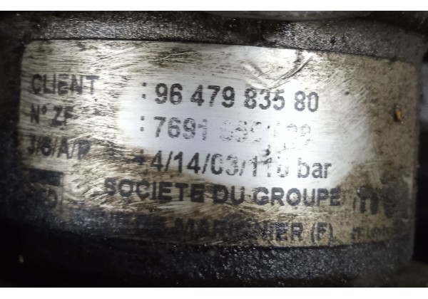 Насос гідропідсилювача керма Peugeot, Citroen 2.0, 2.2 hdi, DW10, DW12, 9647983580, 9632082380, 7692955188