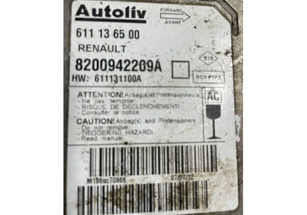 Блок управління AirBag Renault Master 3, 8200942209