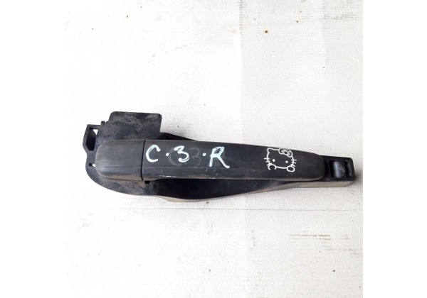 Ручка наружна правої передньої дверки Citroen C2, C3, 9650444380