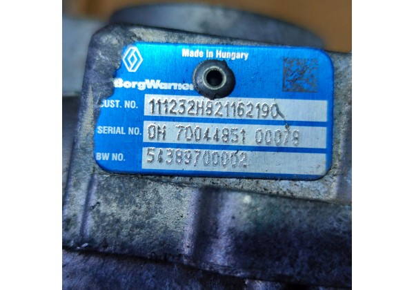 Турбіна 1.5 dci 81 kw, Renault, Nissan, Mercedes, 54389700002, 111232H821162190, 54431014770, 144114825R, 144111232R
