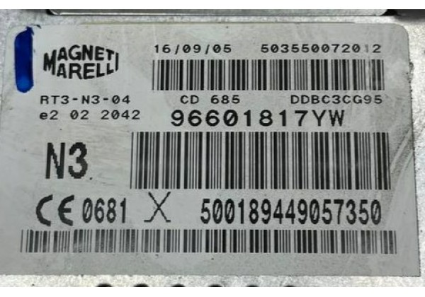Магнітола, радіо, CD, навігація, мультимедіа Peugeot 407, 96601817YW