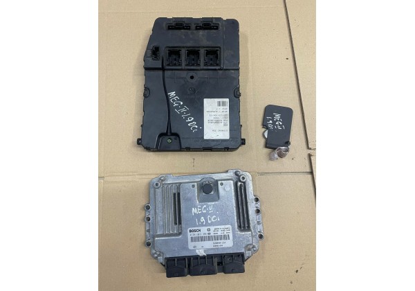 Комплект запалювання, ЕБУ, комп'ютер, Renault Megane 2, Scenic 2, 1.9 DCi, 0281013366, 8200601334, 8200631560, 8200606826, U118400150 H
