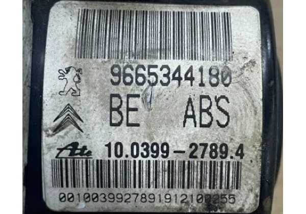 Блок ABS Citroen, Peugeot, 9665344180, 10.0399-2789.4, 10.0970-1153.3, 00.0405-358E.1
