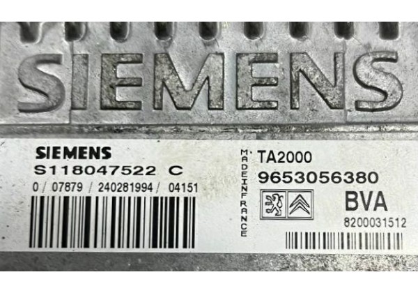 Блок управління АКПП Citroen C5, 2.0 16V, 9653056380, S118047522 C
