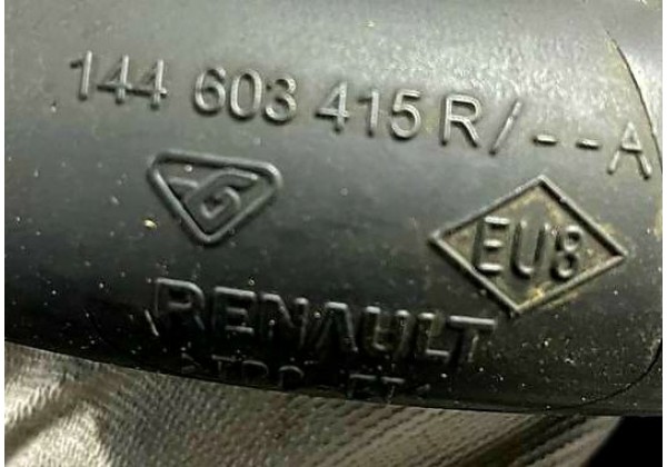 Патрубок інтеркулера правий Renault Fluence, Megane 3, Scenic 3, 1.5 DCi, 144603415R