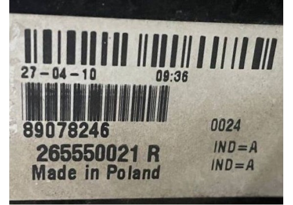 Ліхтар задній лівий Renault Laguna 3, SW, 265550021R, 89078246