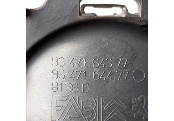 Ручка внутрішня правої передньої дверки Citroen C2, C3, 9647164377, 9647164477