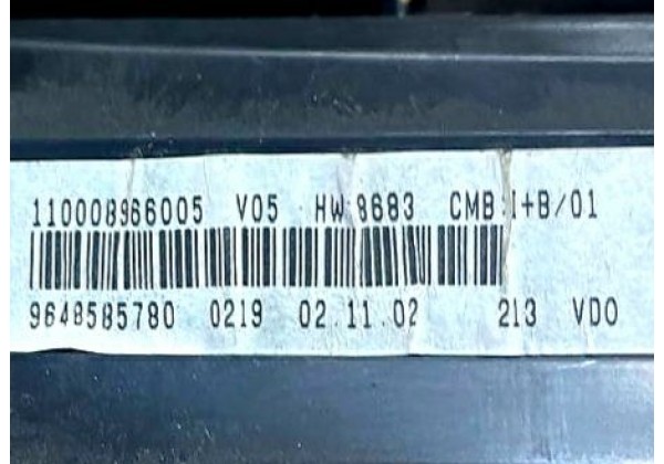 Щитак приладів Citroen Xsara Picasso, 9648585780