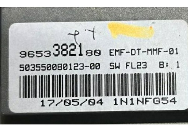 Дисплей GPS навігації Citroen C5, 01-08, 9653382180