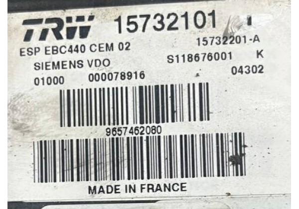 Блок ABS Peugeot 407, 9657462080, 15732101