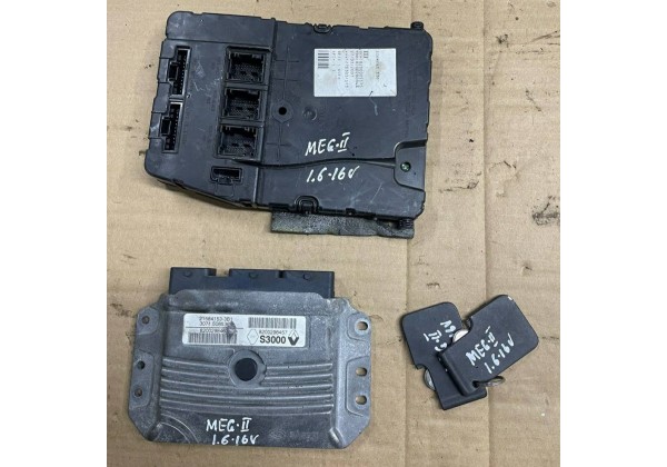 Комплект запалювання, ЕБУ, комп'ютер, Renault Megane 2, Scenic 2, 1.6 16V, 8200298463, 8200298457, 8200305575, 8200280944