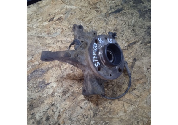 Цапфа, поворотний кулак правий Renault Logan 2, Sandero 2, Sandero Stepway 2, 23зуб, 400143444R, 400145275R