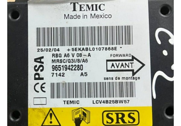 Блок управління AIRBAG Citroen C2, 9651942280