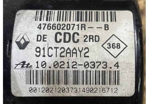 Блок ABS Renault Laguna 3, 1.5 DCi, 2.0 DCi, 476602071R, 91CT2AAY2