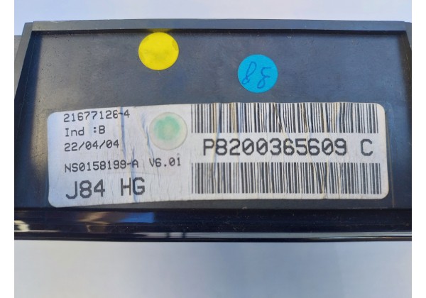 Щиток приладів, (приладова панель) з навігацією Renault Scenic II, 8200365609 *