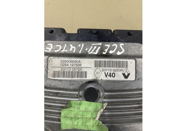 Комплект запалювання, комп'ютер Рено Сценік 3, 1.4 tce, V29006690A, 0254197626, S1801800600, 284B12059R