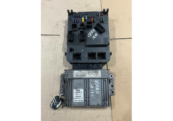 Комплект запалювання, ЕБУ, комп'ютер, Citroen Xsara Picasso, 1.8 16V, 9650132880, 9644674580, 21584180-6, S118085320, 9649627780