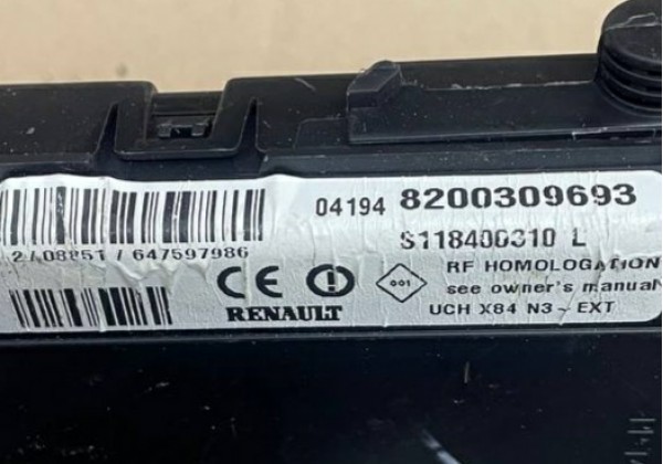 Комплект запалювання, ЕБУ, комп'ютер, Renault Megane 2, Scenic 2, 1.9 DCi, 0281011776, 8200391966, 8200386508, 8200309693, S118400310 L