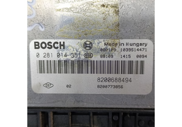 Комп'ютер, комплект запалювання Рено Меган 2, Сценік 2 для 2.0 дці, 0281014351,8200688494,1039S14471,8200780021,U118400260