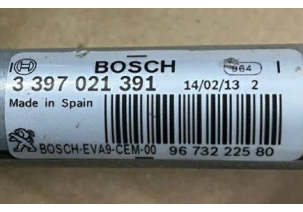 Трапеція передніх двірників з моторчиком Peugeot 208, 9673222580, 3397021391