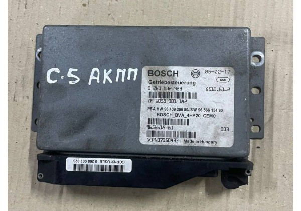Електронний блок управління автоматичною КПП Citroen C5, Peugeot 407, 0260002923, 9643926680, 9656615480