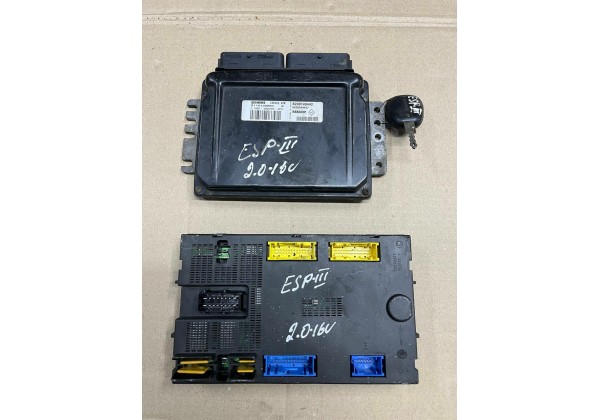 Комплект запалювання двигуна, ЕБУ, комп'ютер Renault Espace 3, 2.0 16V, S110130260, 8200149442, 8200044437, 6025410516, 73651213Q