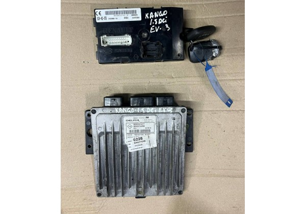 Комплект запалювання, ЕБУ, комп'ютер Renault Kangoo, 1.5 DCi, Euro 3, 8200374298, 8200331477, 8200332770 J