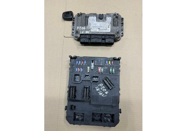 Комплект запалювання, ЕБУ, комп'ютер Peugeot 206, 1.6 16V, 0261208901, 9662560580, 9652552380, 9657999780, S118085220 F