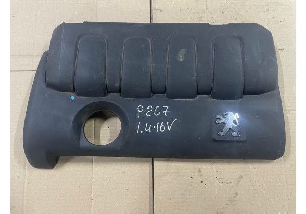 Декоративна накладка двигуна Peugeot 1007, 206, 307, 207, Citroen C2, C3, C4 1.4 16V, KFU, 9648443480, 9648442980, 0137E0