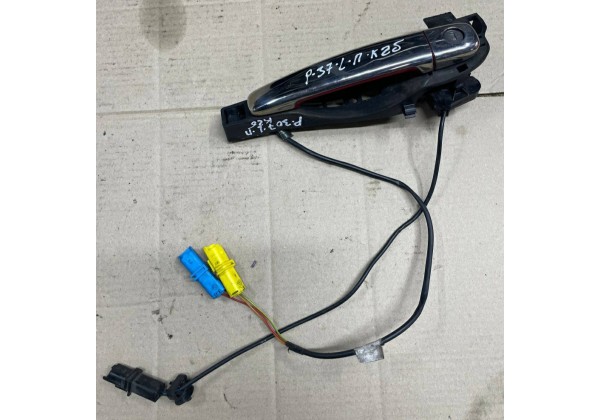 Ручка зовнішня лівої дверки Peugeot 307 CC, кабріолет, з хромованими накладками, 9101X2, 910942