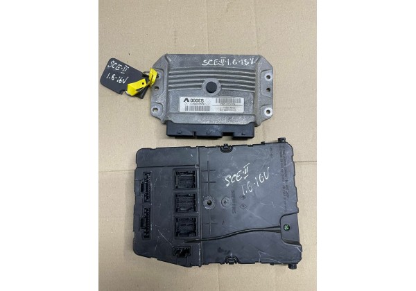 Комплект запалювання, ЕБУ, комп'ютер Renault Megane 2, Scenic 2, 1.6 16V, 8200321263, 8200298457, 8200306434, S118400220 C