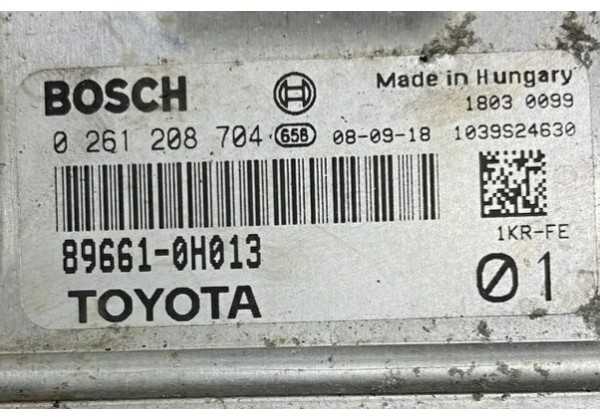 Комплект запалювання, ЕБУ, комп'ютер, Citroen C1, Peugeot 107, Toyota Aygo, 1.0 i, 89661-0H013, 0261208704, 89740-0H011, 89780-0H021