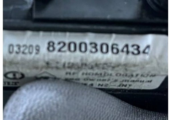 Комплект запалювання, ЕБУ, комп'ютер, Renault Megane 2, Scenic 2, 1.6 16V, 8200298463, 8200298457, 8200306434