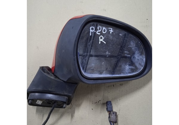 Дзеркало праве Peugeot 207, 06-13, 5+6 контактів, 96806254XT