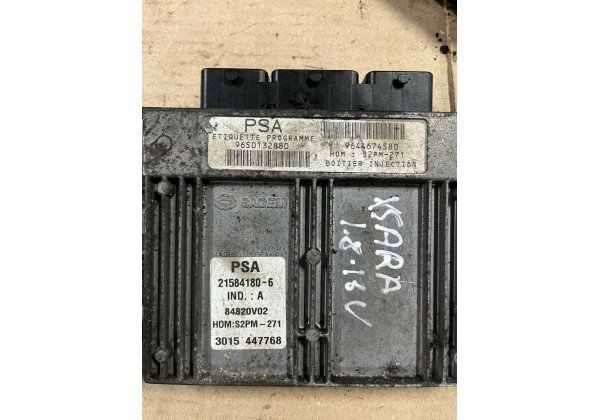 Комплект запалювання, ЕБУ, комп'ютер, Citroen Xsara Picasso, 1.8 16V, 9650132880, 9644674580, 21584180-6, S118085320, 9649627780