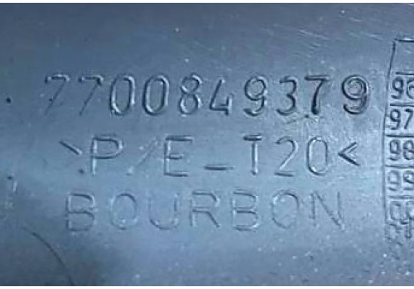 Накладка правої передньої стійки внутрішня Renault Clio 2, 7700849379