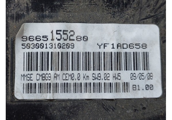 Щиток приладів Citroen Jumpy 2, Peugeot Expert 2, Fiat Scudo 2, 1.6 HDi, 9665155280