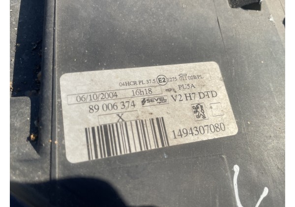 Фара права передня Peugeot 807, 1494311080, 89006378