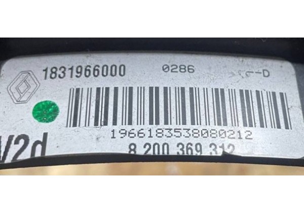Дифузор вентилятора охолодження Renault Twingo 2, 1.2 16V, 8200369312, 1831966000