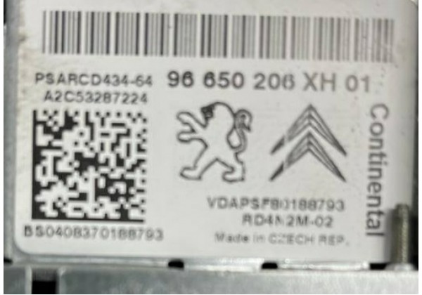 Магнітола, радіо, CD, Peugeot 308, 07-13, 96650206XH